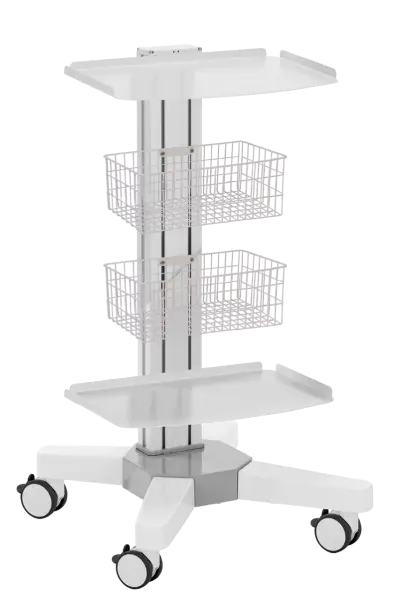 VPI - 15, výškově stavitelný přístrojový vozík, bílý